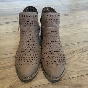 Corky’s Tan Booties